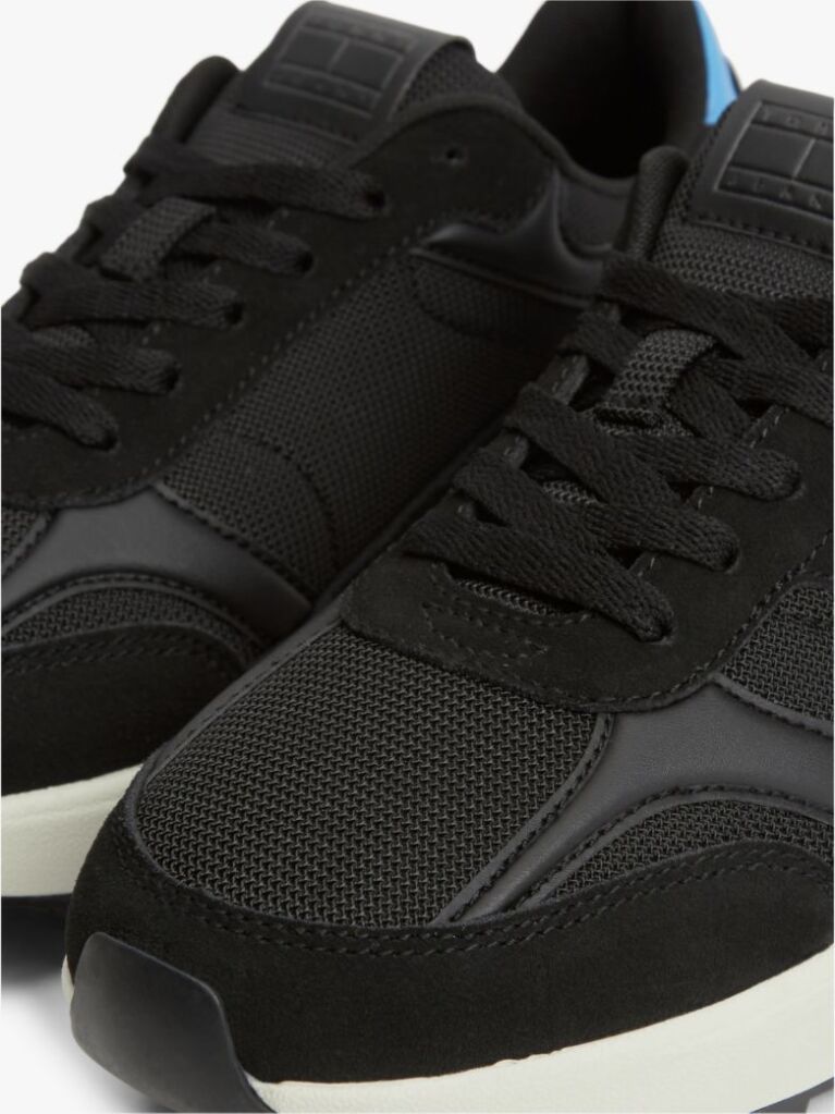 Μαύρο Sneakers Με Υφασμάτινα Πάνελ  Άνδρες
