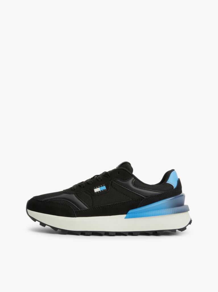 Μαύρο Sneakers Με Υφασμάτινα Πάνελ  Άνδρες