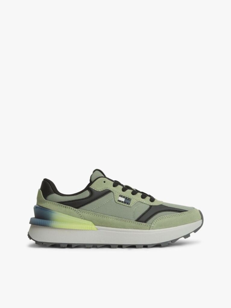 Πράσινο Sneakers Με Υφασμάτινα Πάνελ  Άνδρες