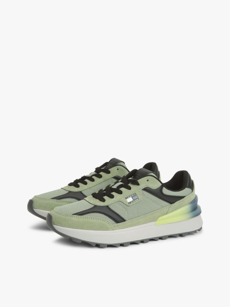 Πράσινο Sneakers Με Υφασμάτινα Πάνελ  Άνδρες
