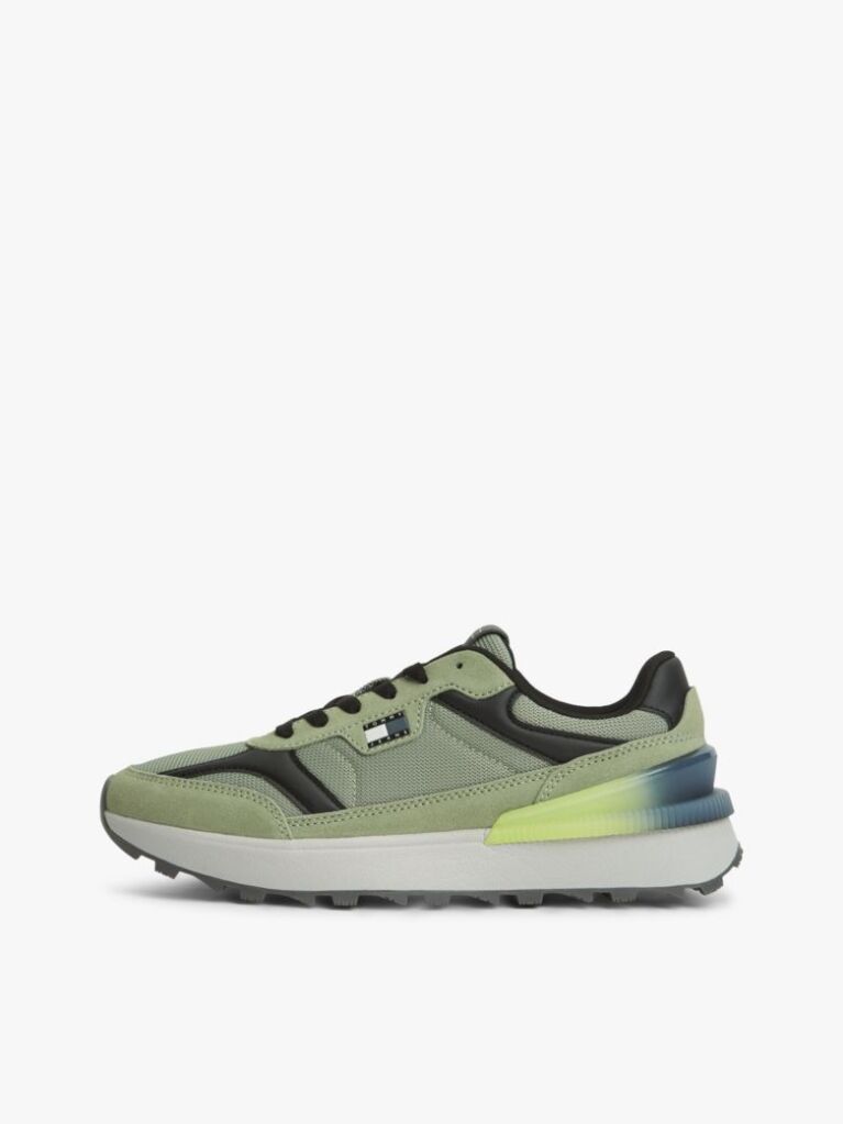 Πράσινο Sneakers Με Υφασμάτινα Πάνελ  Άνδρες