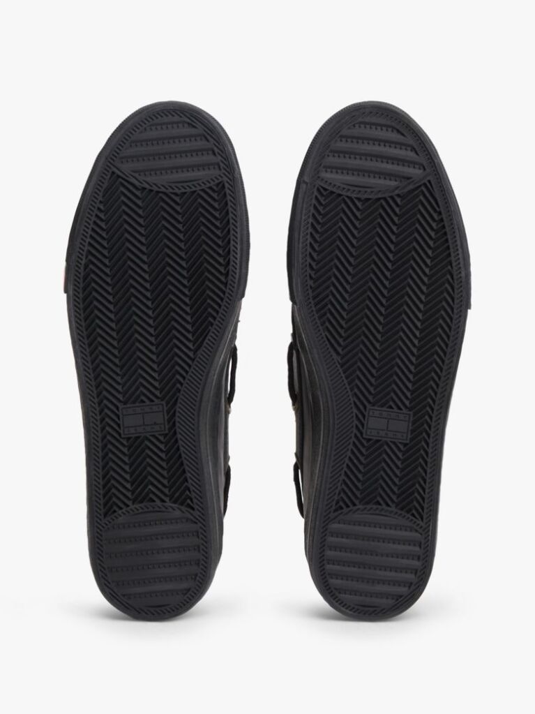 Black Archive Flag Stripe Leather Boat Shoes  Men
