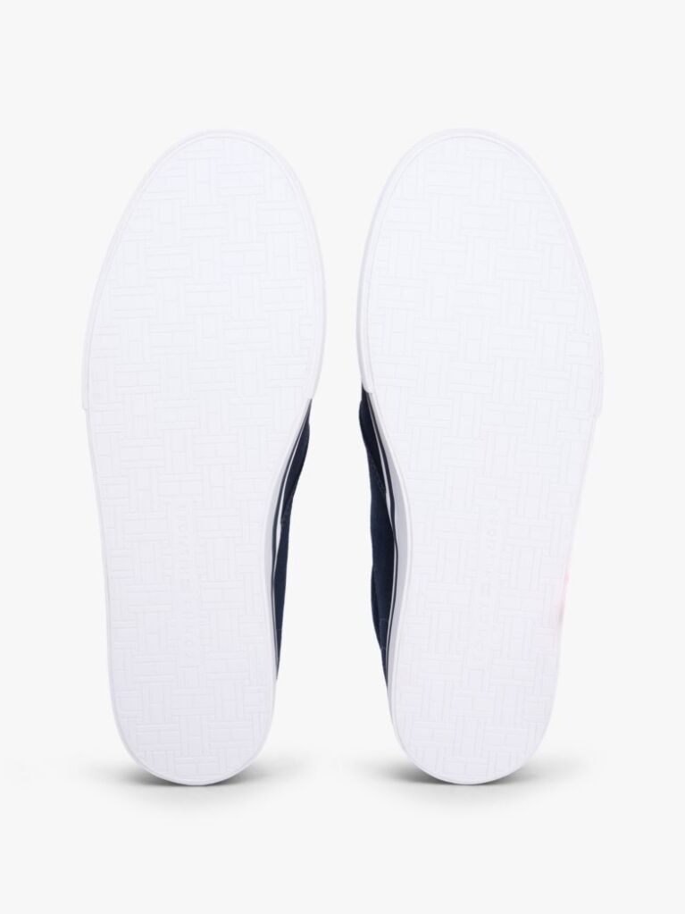 Blue Canvas Slip-On Trainers  Men