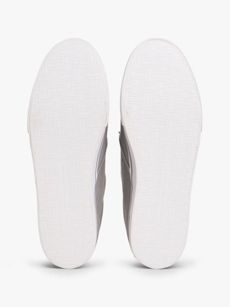 Grey Canvas Slip-On Trainers  Men
