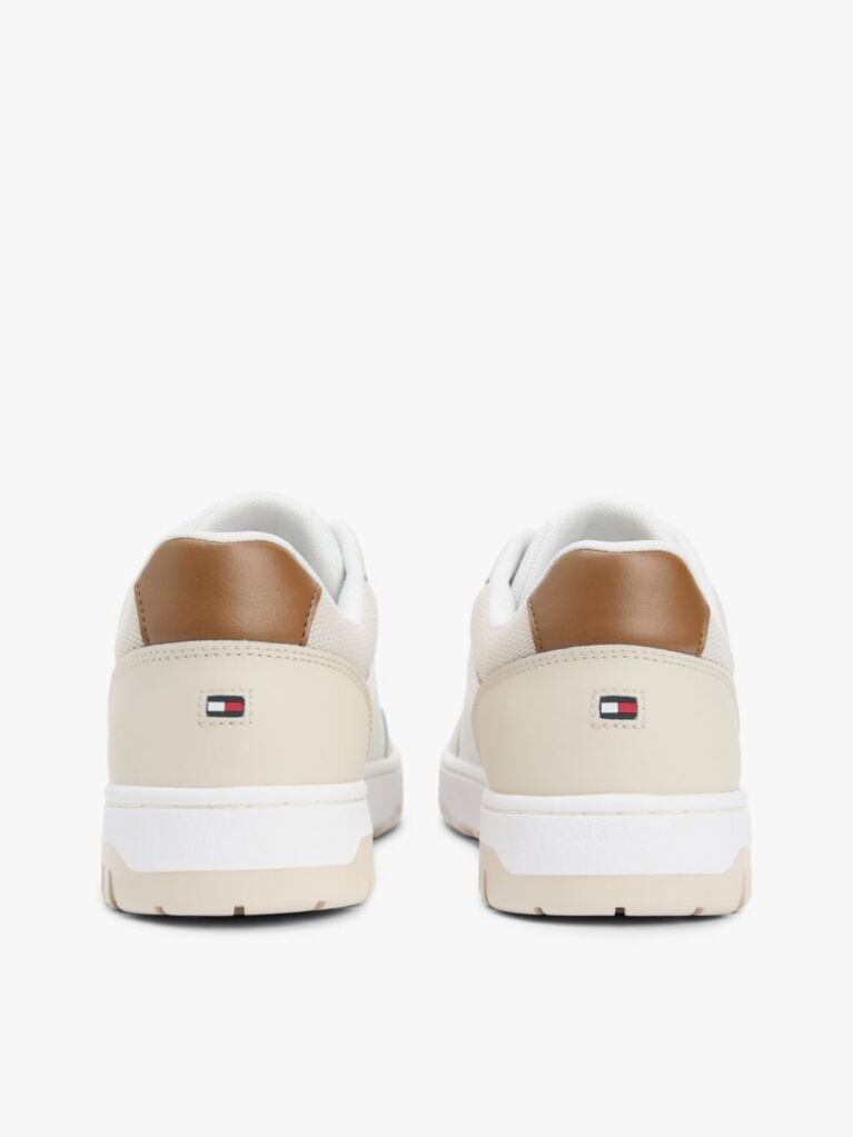 Μπεζ Δερμάτινα Basketball Sneakers  Άνδρες