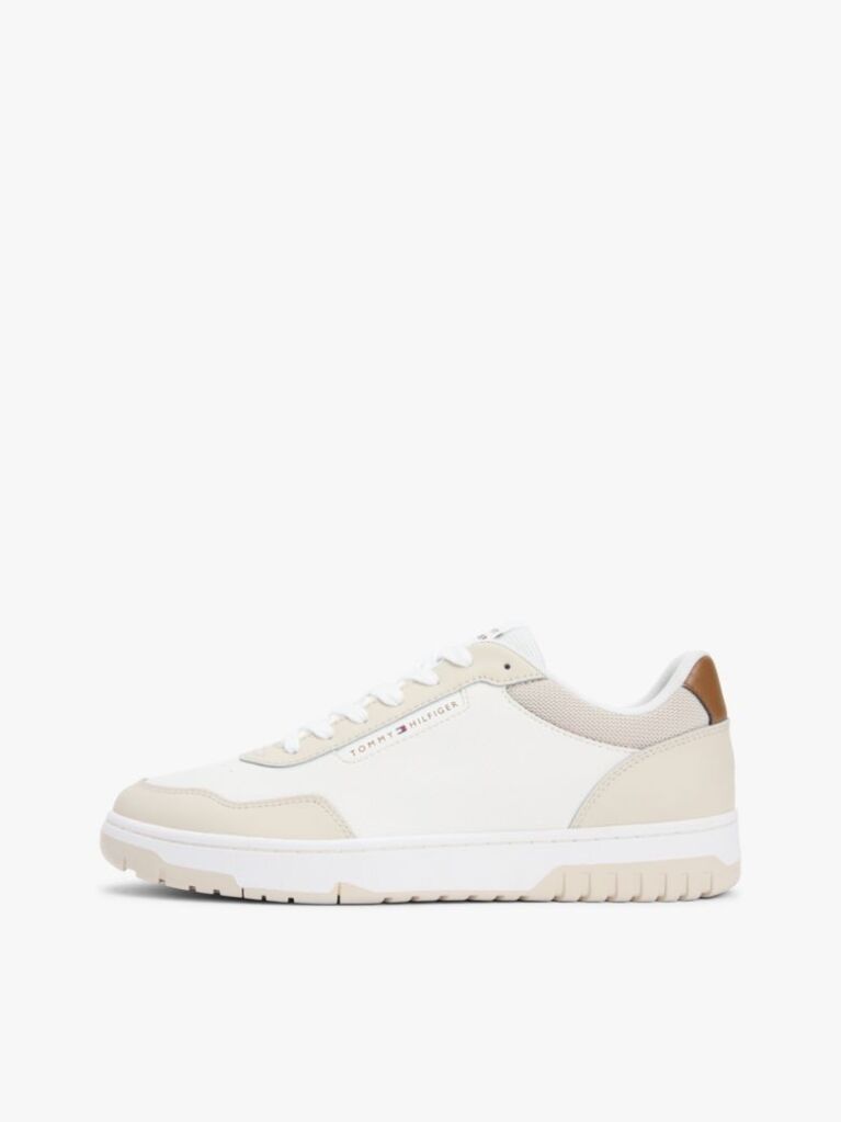 Μπεζ Δερμάτινα Basketball Sneakers  Άνδρες