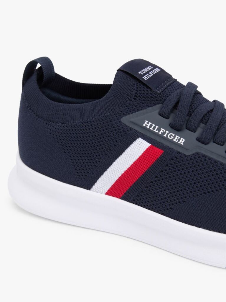 Blue Hilfiger Monotype Lightweight Knit Trainers  Men