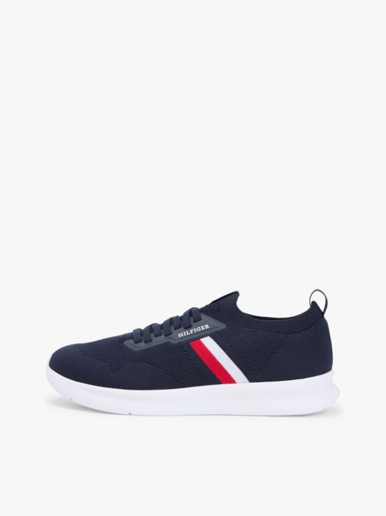 Blue Hilfiger Monotype Lightweight Knit Trainers  Men