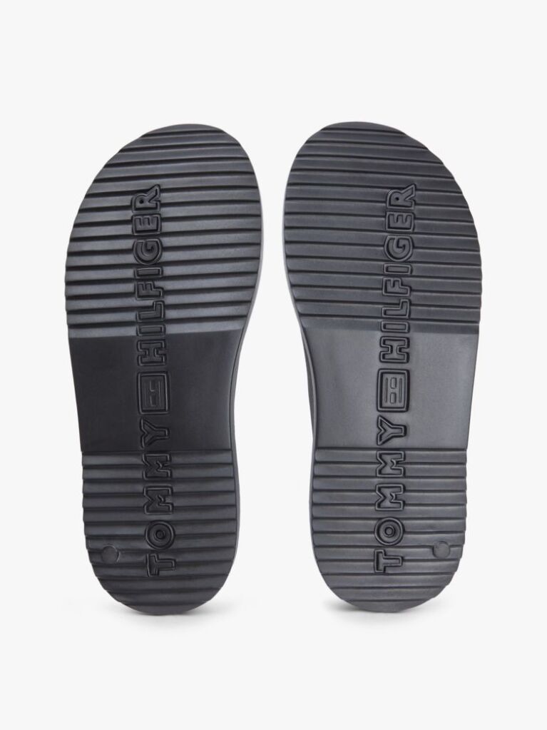 Black Lightweight Pin Buckle Serrated Pool Slides  Men