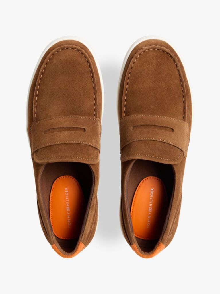 Brown Lightweight Suede Hybrid Loafers  Men
