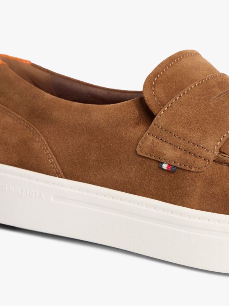Brown Lightweight Suede Hybrid Loafers  Men