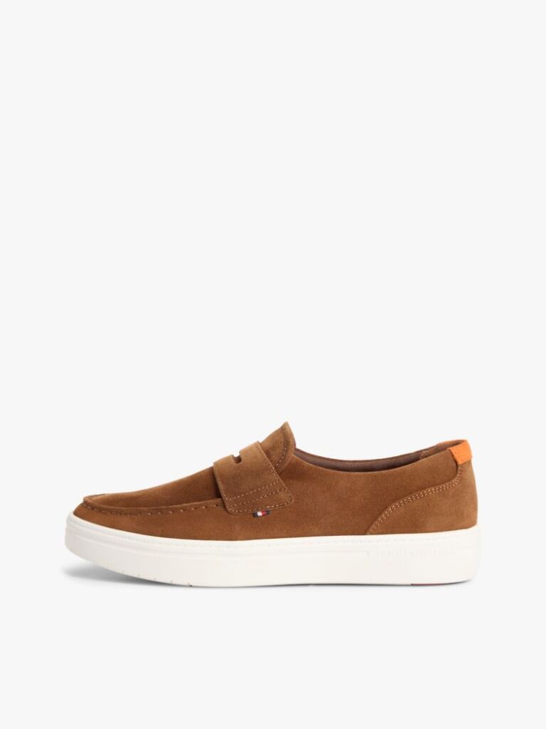Brown Lightweight Suede Hybrid Loafers  Men
