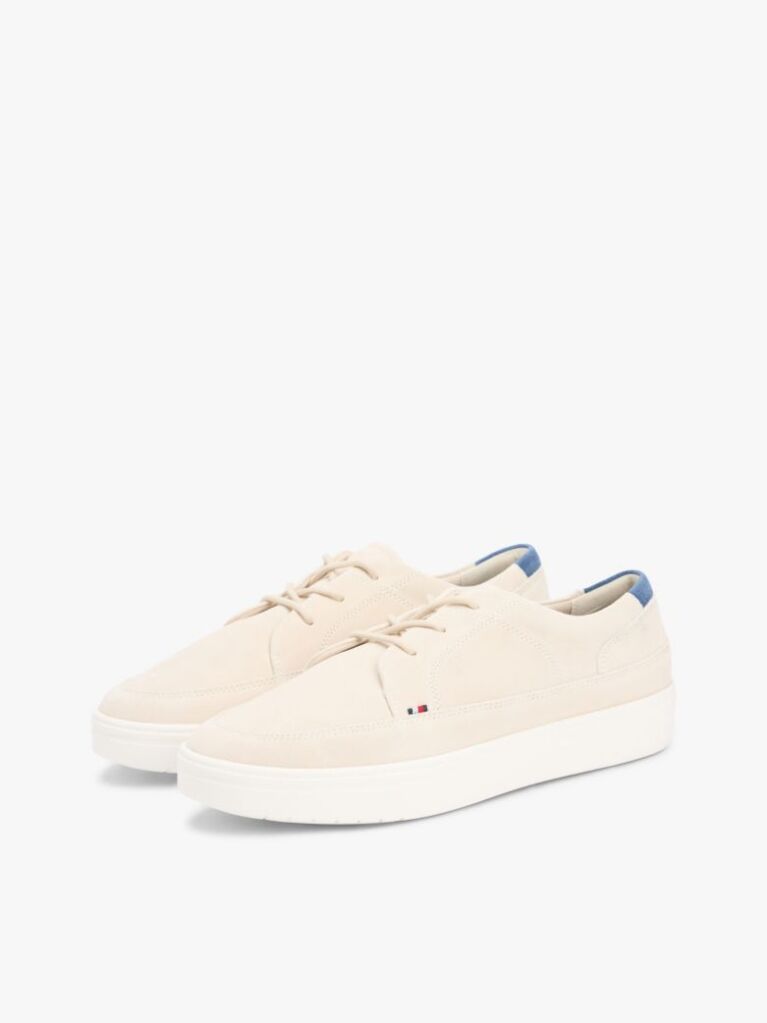 Beige Lightweight Suede Cupsole Hybrid Shoes  Men