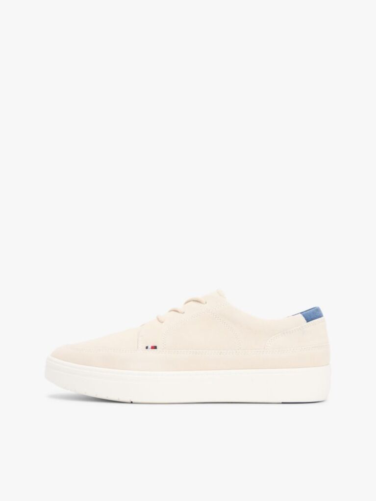 Beige Lightweight Suede Cupsole Hybrid Shoes  Men