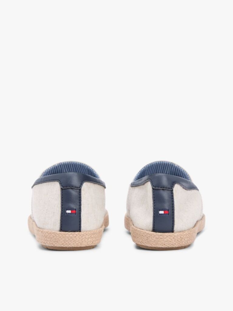 White Linen Chambray Espadrilles  Men