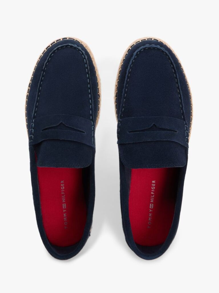 Blue Suede Flexible Sole Espadrilles  Men