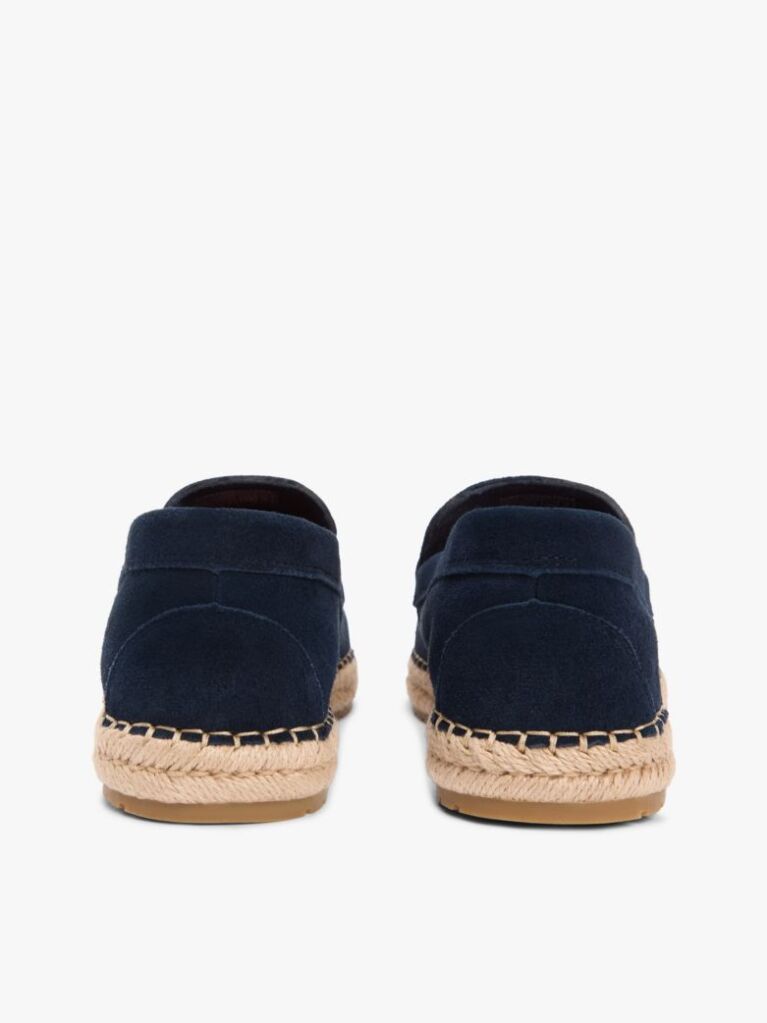 Blue Suede Flexible Sole Espadrilles  Men