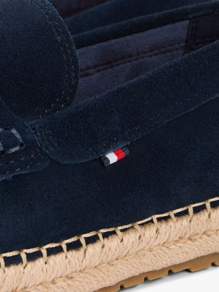 Blue Suede Flexible Sole Espadrilles  Men
