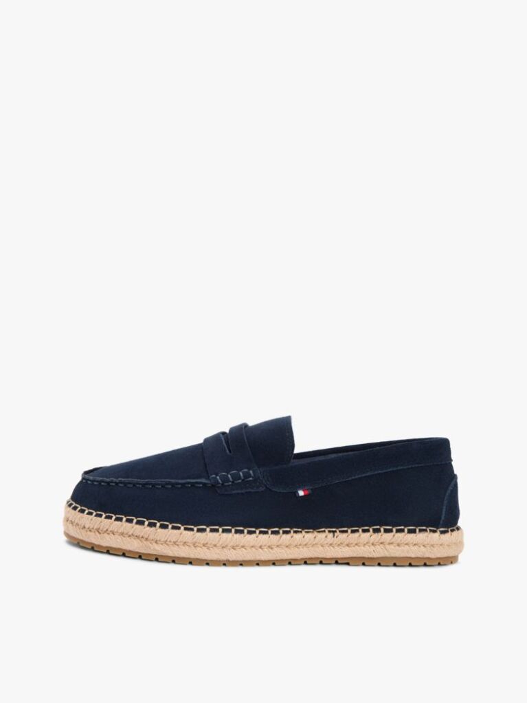 Blue Suede Flexible Sole Espadrilles  Men