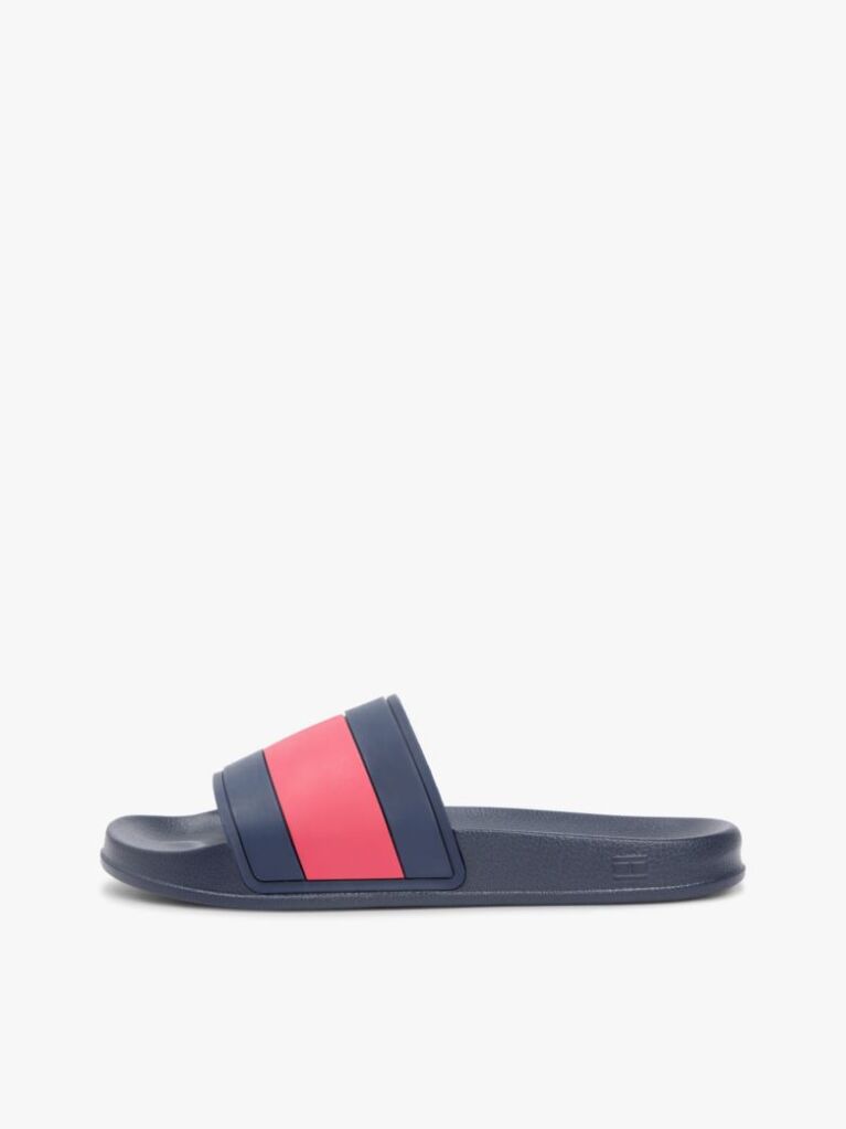 Μπλε Slides Με Branded Λουράκι  Άνδρες