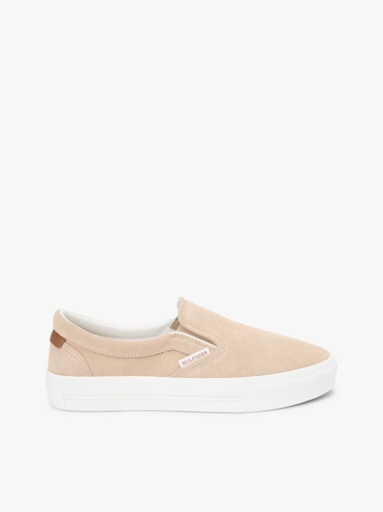Μπεζ Σουέτ Sneakers Με Slip-on Εφαρμογή  Άνδρες