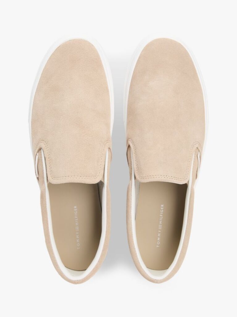 Μπεζ Σουέτ Sneakers Με Slip-on Εφαρμογή  Άνδρες