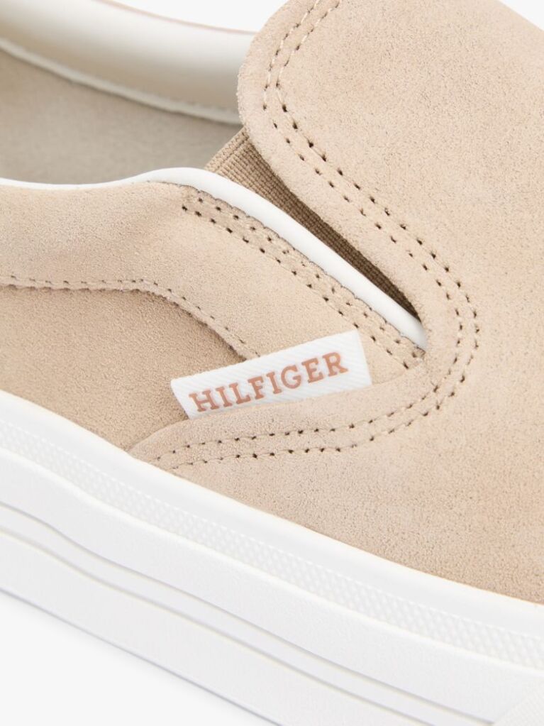 Μπεζ Σουέτ Sneakers Με Slip-on Εφαρμογή  Άνδρες