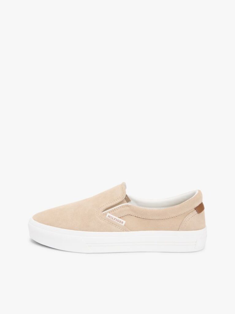 Μπεζ Σουέτ Sneakers Με Slip-on Εφαρμογή  Άνδρες