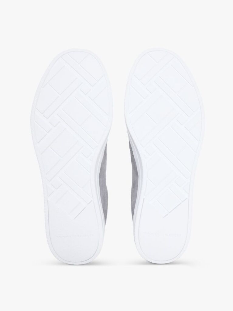 Γκρι Σουέτ Sneakers Με Ανάγλυφο Λογότυπο  Άνδρες