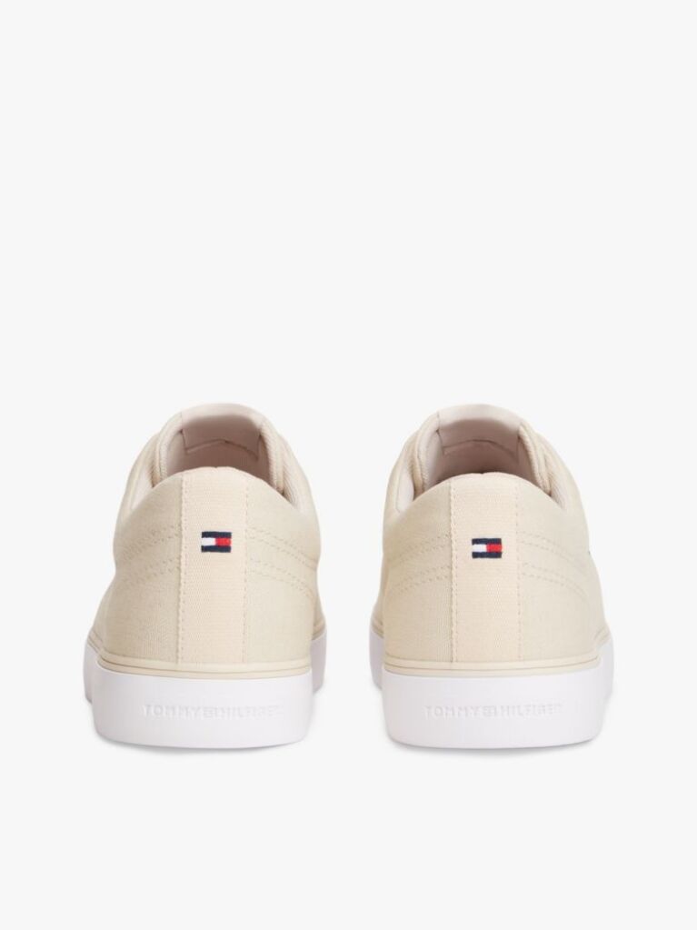 Μπεζ Sneakers Από Καμβά Με Λογότυπο  Άνδρες