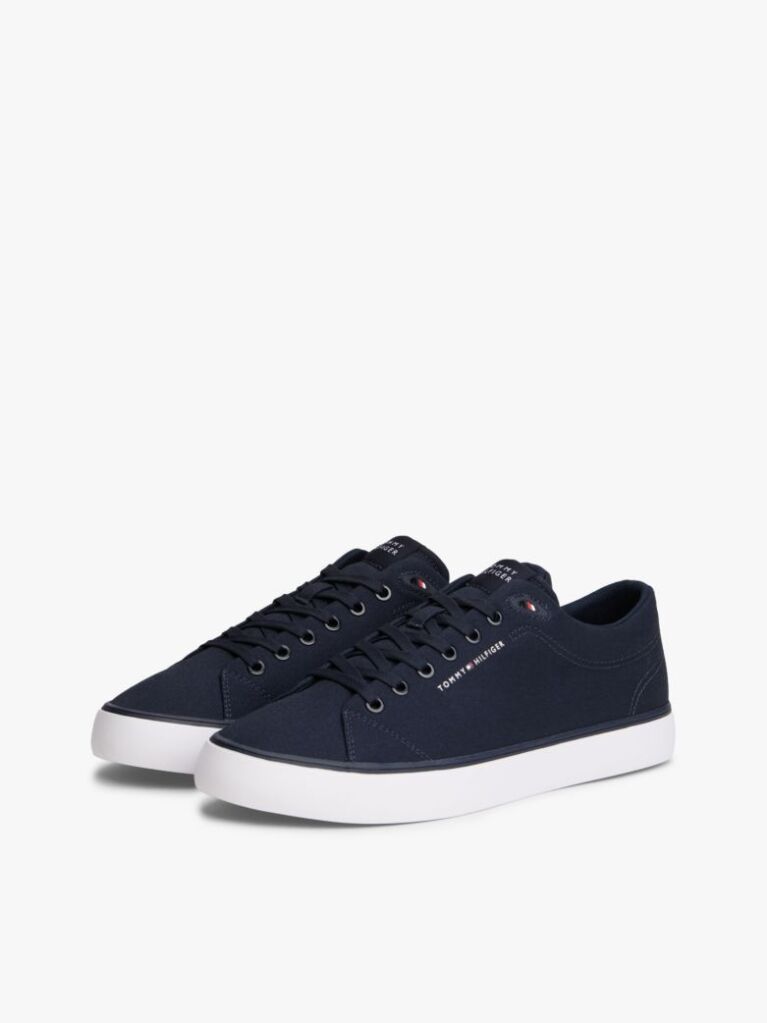 Μπλε Sneakers Από Καμβά Με Λογότυπο  Άνδρες