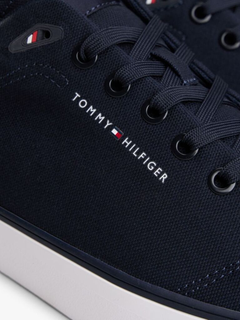 Μπλε Sneakers Από Καμβά Με Λογότυπο  Άνδρες
