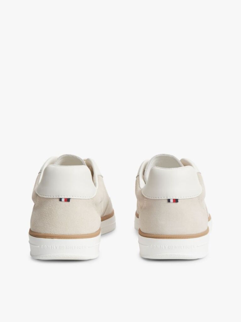 Beige Luxe Suede Trainers  Men