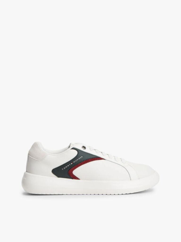 Άσπρο Δερμάτινα Sneakers  Άνδρες