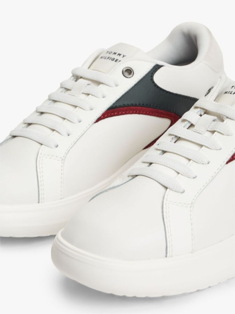 Άσπρο Δερμάτινα Sneakers  Άνδρες
