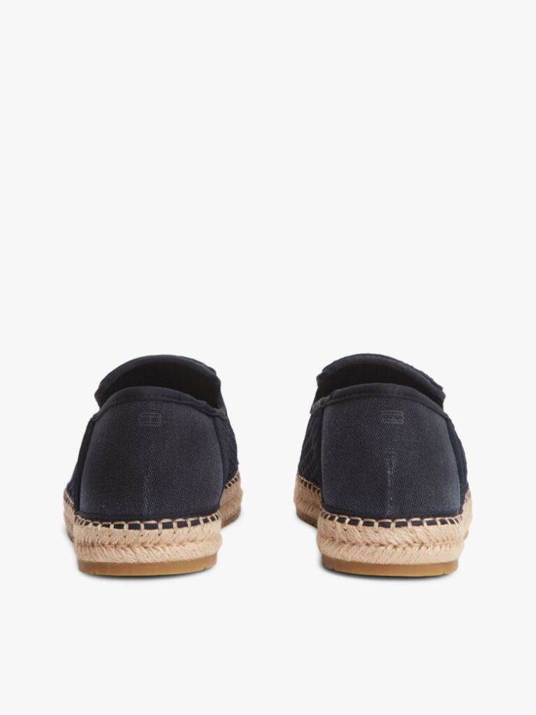 Blue Knit Flexible Espadrilles  Men