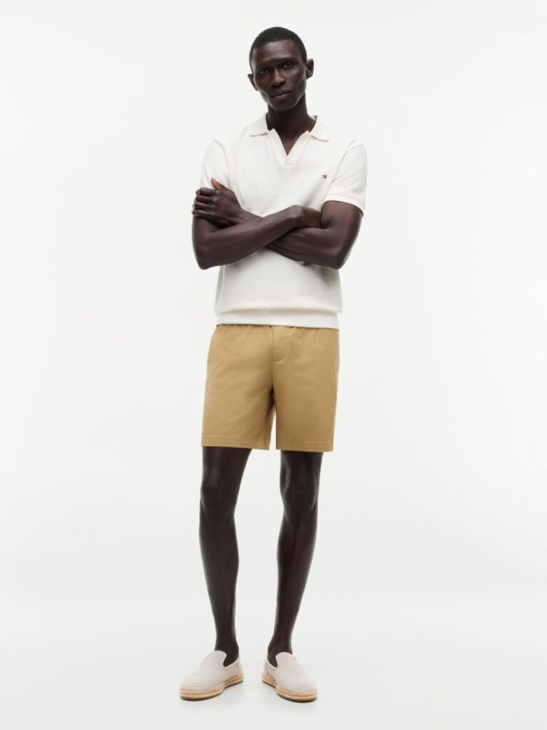 Beige Knit Flexible Espadrilles  Men