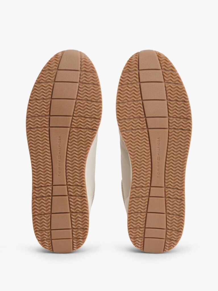 Beige Suede Mixed Texture Trainers  Men