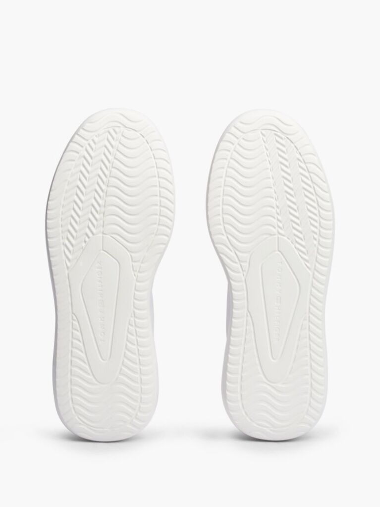 White Chunky Leather Sneakers  Men