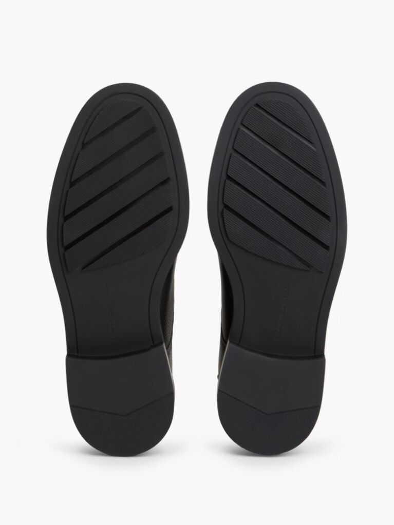 Black Pebble Grain Leather Derby Shoes  Men
