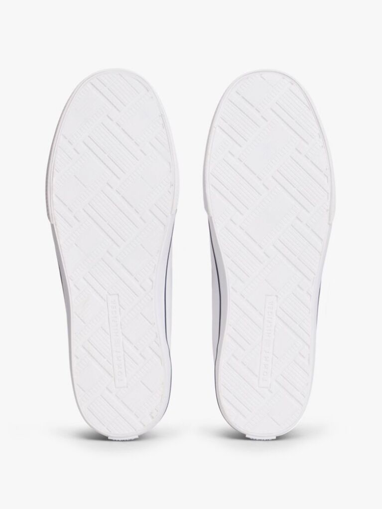 Άσπρο Δερμάτινα Δετά Sneakers Με Μονόγραμμα  Γυναίκες
