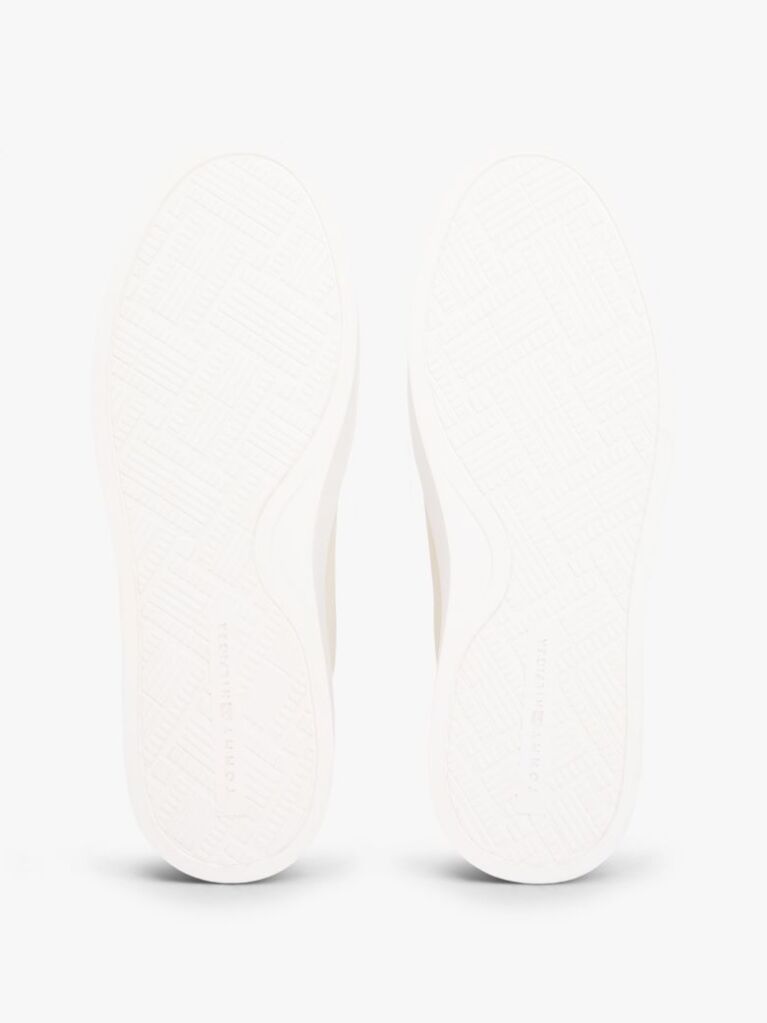 Beige Leather TH Monogram Cupsole Trainers  Women