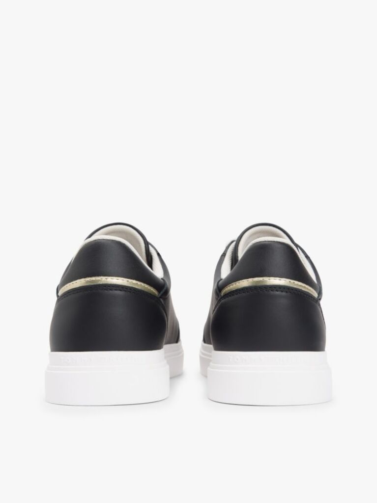 Μαύρο Δερμάτινα Sneakers Με Μονόγραμμα TH  Γυναίκες