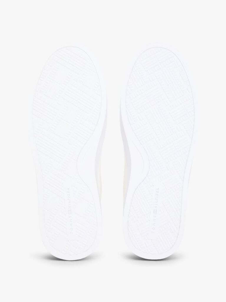 White Leather TH Monogram Cupsole Trainers  Women