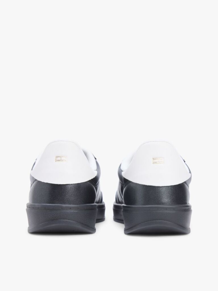 Μαύρο Δερμάτινα Sneakers Με Μονόγραμμα TH  Γυναίκες