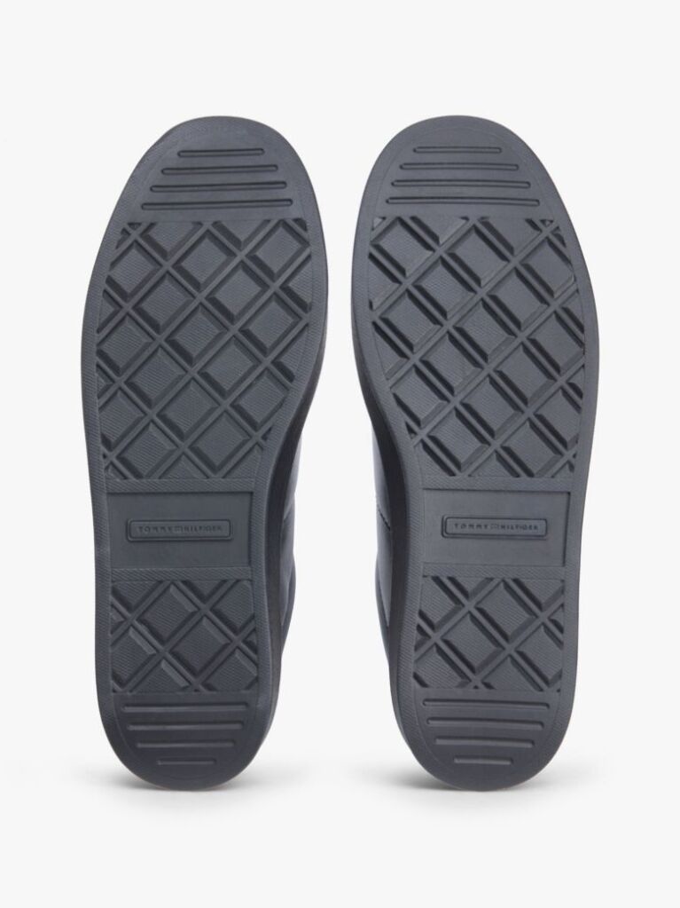 Μαύρο Δερμάτινα Sneakers Με Μονόγραμμα TH  Γυναίκες
