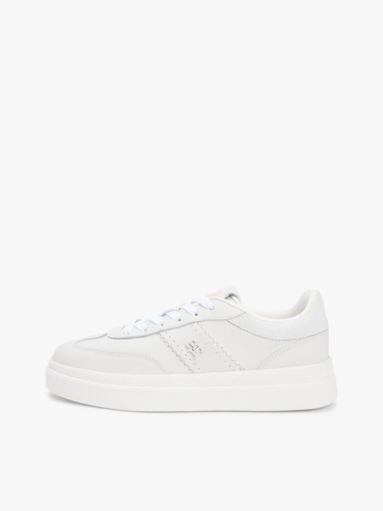 Άσπρο Δερμάτινα Sneakers Με Μονόγραμμα TH  Γυναίκες