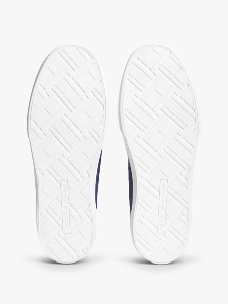 Blue Leather TH Monogram Vulcanised Trainers  Women