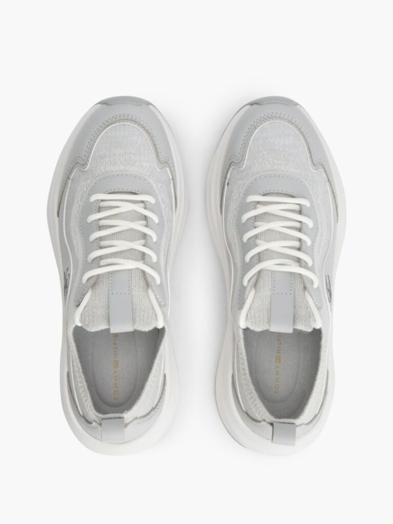 Γκρι Sneakers Με Διάτρητα Πάνελ  Γυναίκες