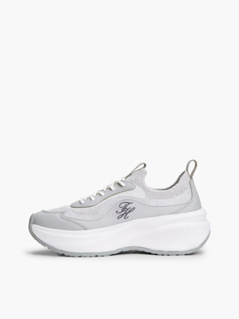 Γκρι Sneakers Με Διάτρητα Πάνελ  Γυναίκες